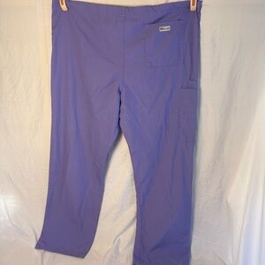 UA Scrubs Women’s Scrub Pants – Large Purple (Dalil) Drawstring Cargo Pockets
